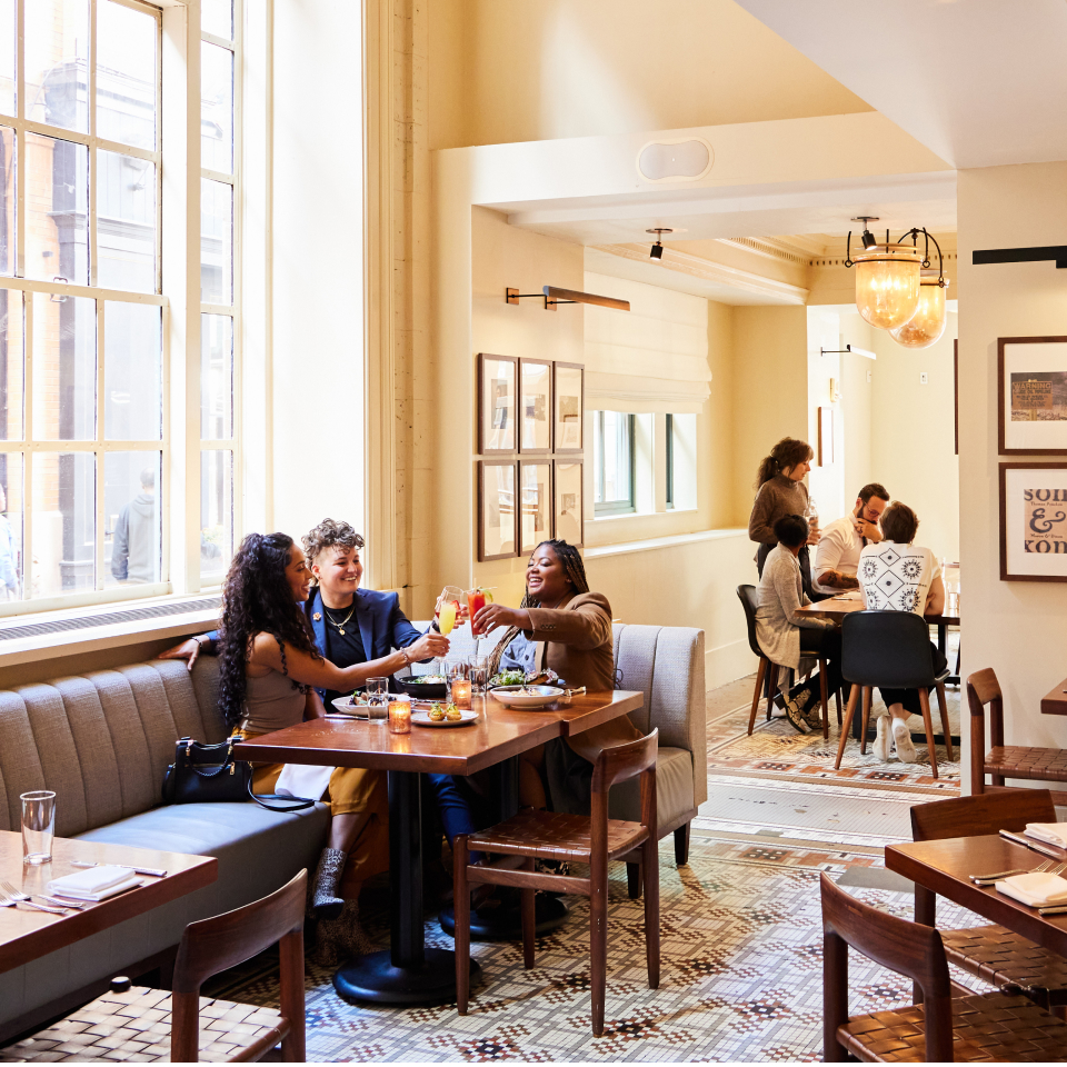 Metropole restaurant logo - View nutrition facts, calories, and macros for menu items at 609 Walnut St, Cincinnati, OH 45202